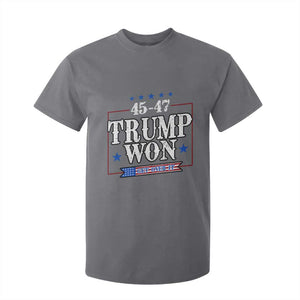 Trump 2024 T Shirt For Kid He Won Get Over it Gifts For Trump Supporter TS10 Charcoal Print Your Wear