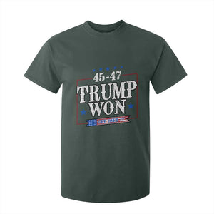 Trump 2024 T Shirt For Kid He Won Get Over it Gifts For Trump Supporter TS10 Dark Forest Green Print Your Wear