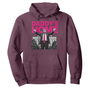 Daddy's Home Trump Hoodie Funny White House Trump Pink 2024 TS10 Maroon Print Your Wear