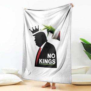 Funny Christmas No Kings in America Throw Blanket TS10 Print Your Wear