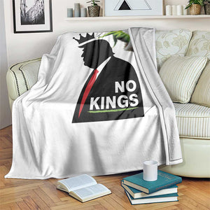 Funny Christmas No Kings in America Throw Blanket TS10 Print Your Wear