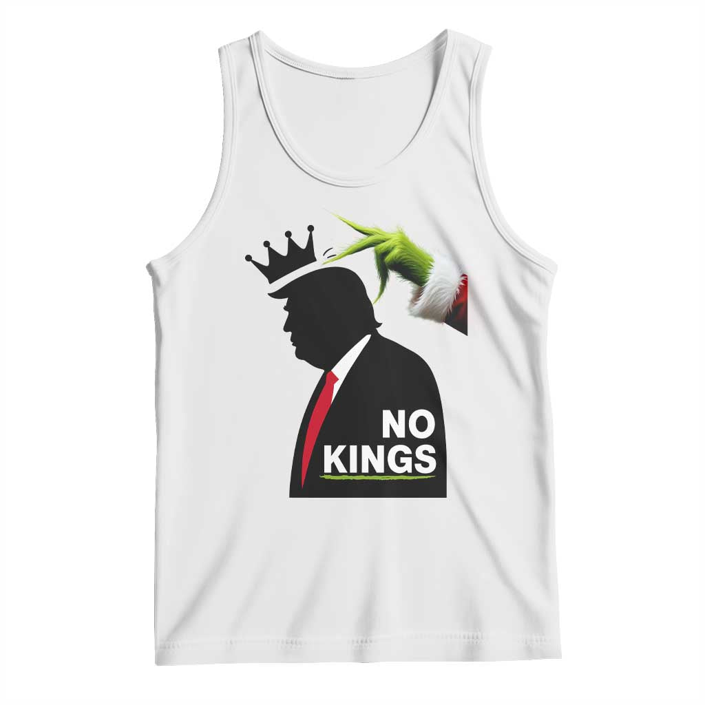 Funny Christmas No Kings in America Tank Top TS10 White Print Your Wear