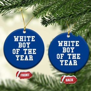 White Boy Of The Year Ceramic Ornament Funny Gift For Him TS10 1pc Blue Print Your Wear
