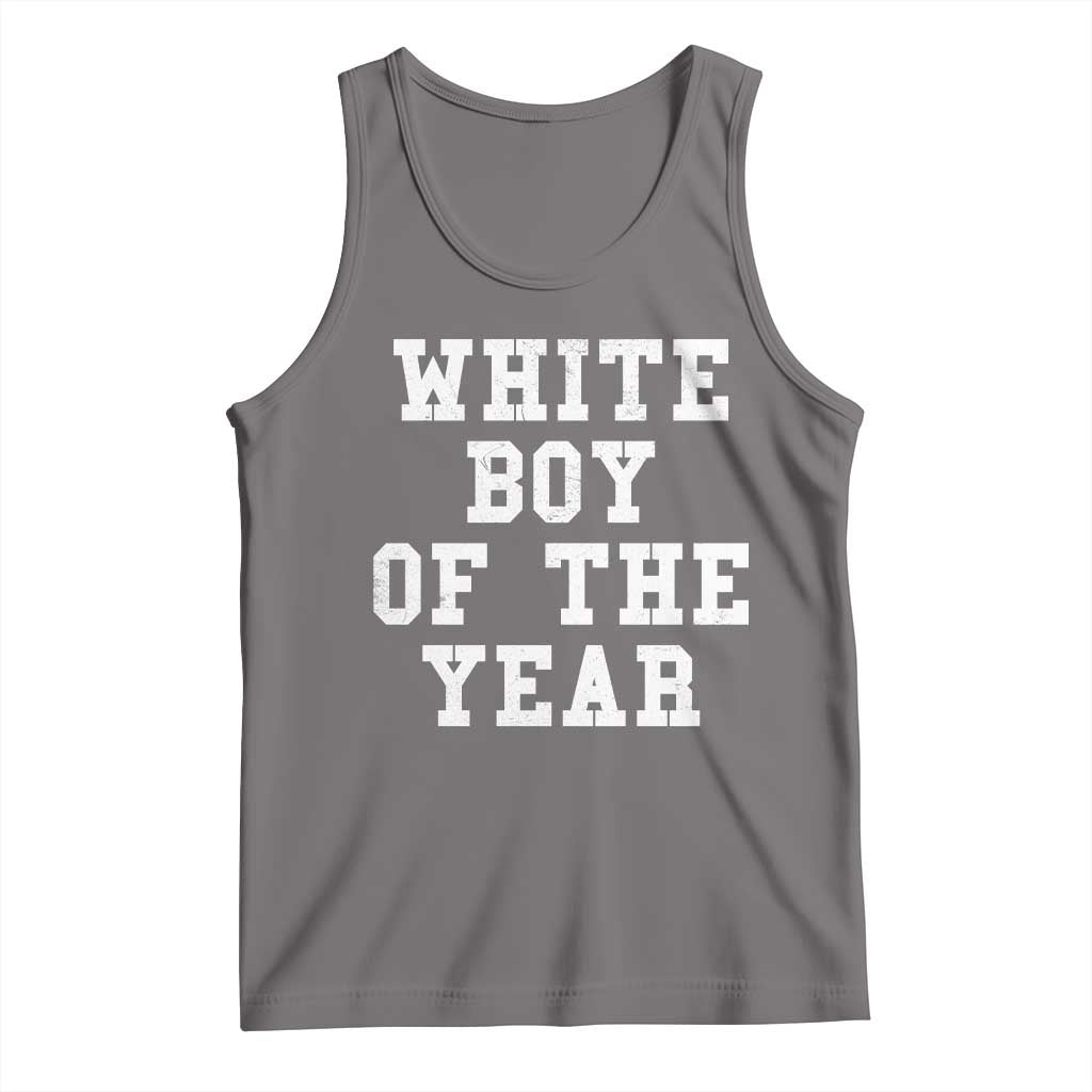 White Boy Of The Year Tank Top Funny Gift For Him TS10 Deep Heather Print Your Wear