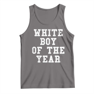 White Boy Of The Year Tank Top Funny Gift For Him TS10 Deep Heather Print Your Wear