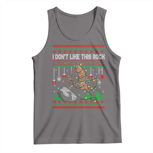 Christmas Marcus The Worm Meme Tank Top I Dont Like This Rock Brainrot Funny Ugly Xmas TS10 Deep Heather Print Your Wear