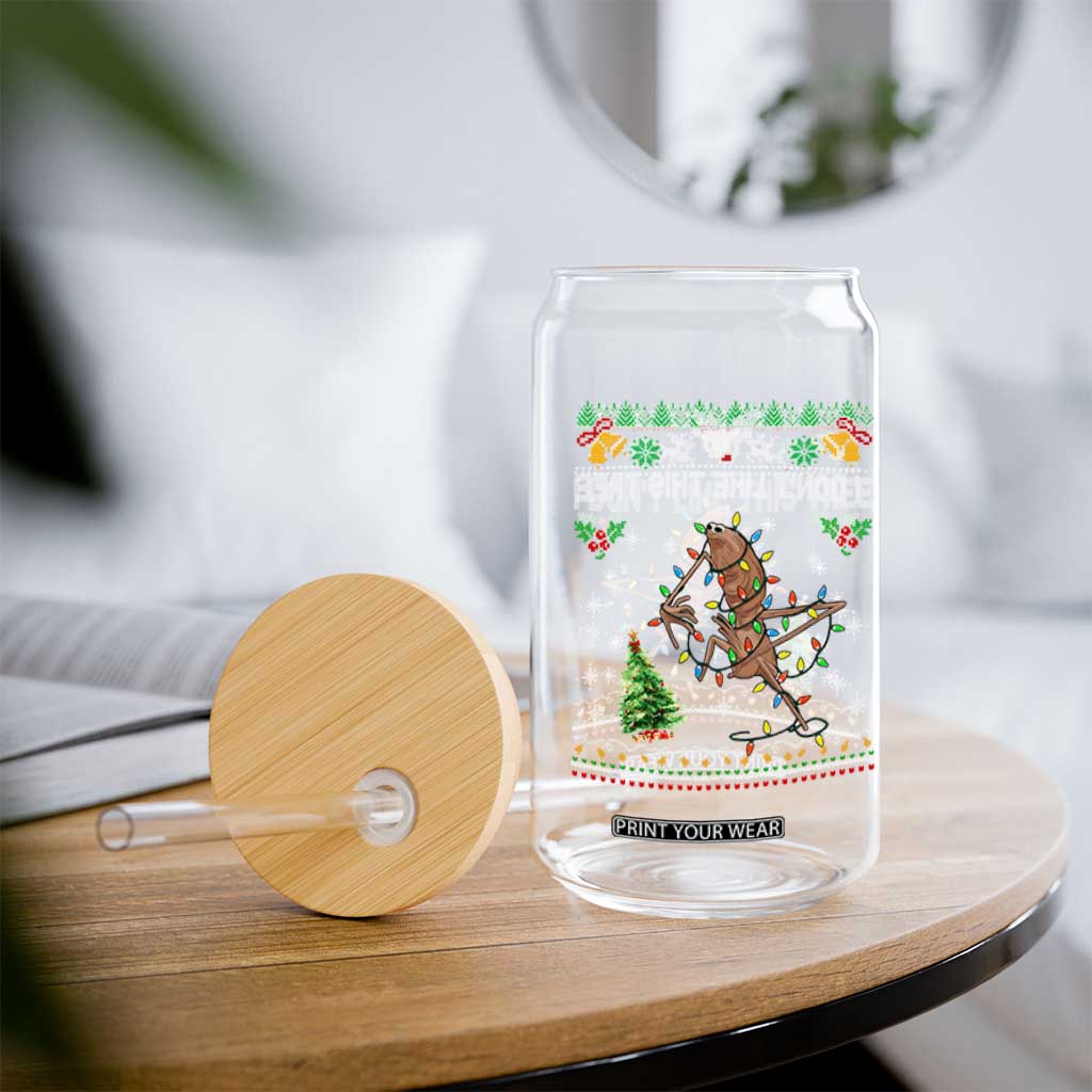 Marcus The Worm Christmas Meme Glass Can I Dont Like This Tree Brainrot Funny Ugly Xmas TS10 Print Your Wear