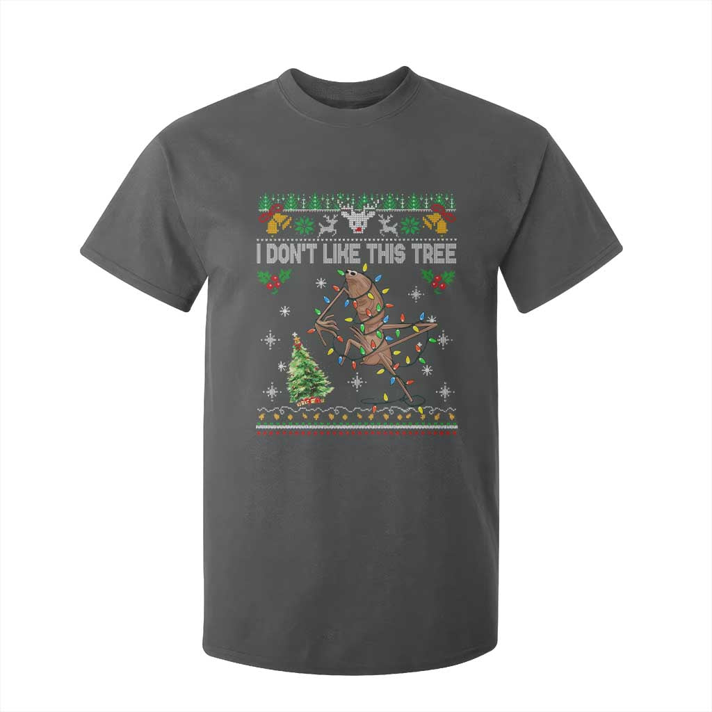 Marcus The Worm Christmas Meme T Shirt For Kid I Dont Like This Tree Brainrot Funny Ugly Xmas TS10 Dark Heather Print Your Wear