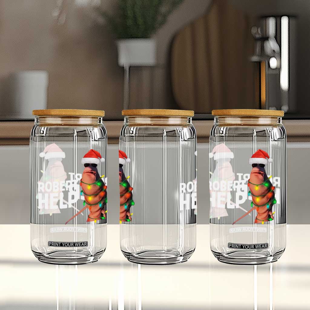 Marcus The Worm Christmas Glass Can Robert Help Internet Weirdcore Brainrot Humor TS10 Print Your Wear