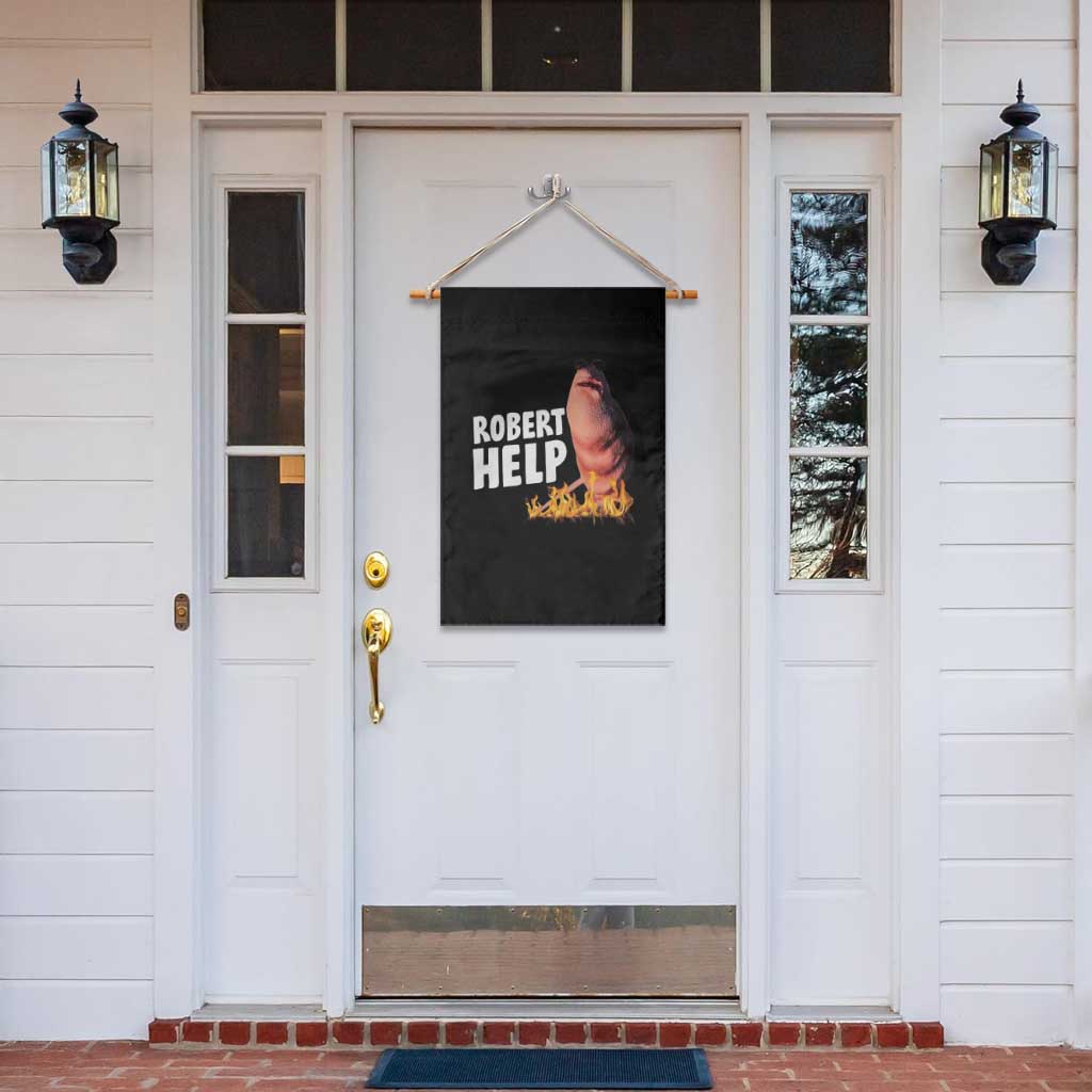 Marcus The Worm Garden Flag Funny Brainrot Meme Robert Help TS10 Print Your Wear