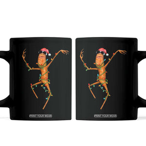 Marcus The Worm Christmas Coffee Mug Internet Weirdcore Brainrot Humor TS10 Black Print Your Wear