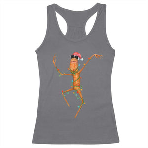 Marcus The Worm Christmas Racerback Tank Top Internet Weirdcore Brainrot Humor TS10 Charcoal Print Your Wear