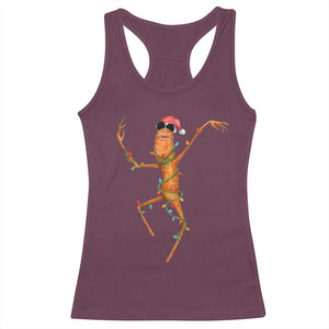 Marcus The Worm Christmas Racerback Tank Top Internet Weirdcore Brainrot Humor TS10 Maroon Print Your Wear