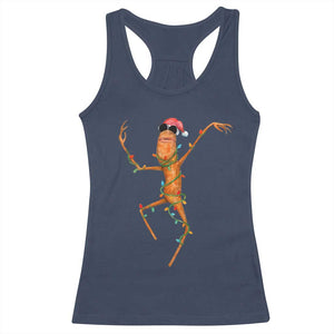 Marcus The Worm Christmas Racerback Tank Top Internet Weirdcore Brainrot Humor TS10 Navy Print Your Wear