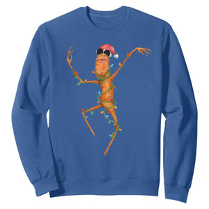 Marcus The Worm Christmas Sweatshirt Internet Weirdcore Brainrot Humor TS10 Royal Blue Print Your Wear