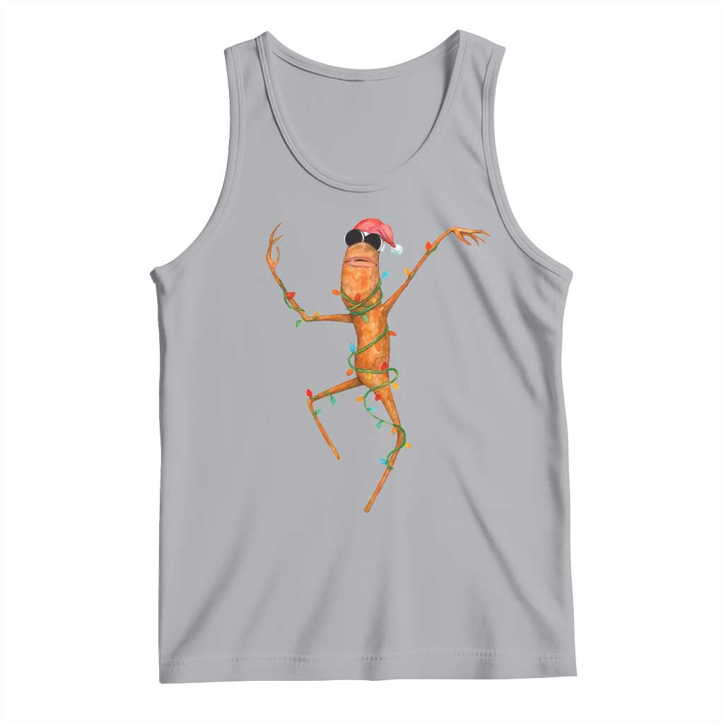 Marcus The Worm Christmas Tank Top Internet Weirdcore Brainrot Humor TS10 Athletic Heather Print Your Wear
