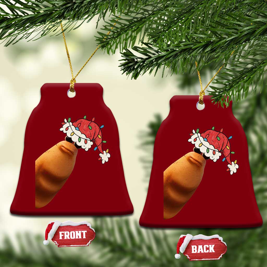 Marcus The Worm Christmas Ceramic Ornament Funny Internet Brainrot Meme TS10 Print Your Wear