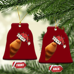 Marcus The Worm Christmas Ceramic Ornament Funny Internet Brainrot Meme TS10 Print Your Wear