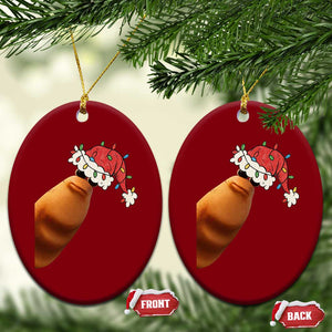 Marcus The Worm Christmas Ceramic Ornament Funny Internet Brainrot Meme TS10 Print Your Wear