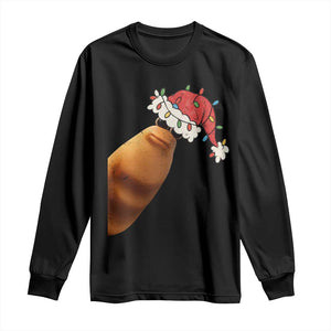 Marcus The Worm Christmas Long Sleeve Shirt Funny Internet Brainrot Meme TS10 Black Print Your Wear