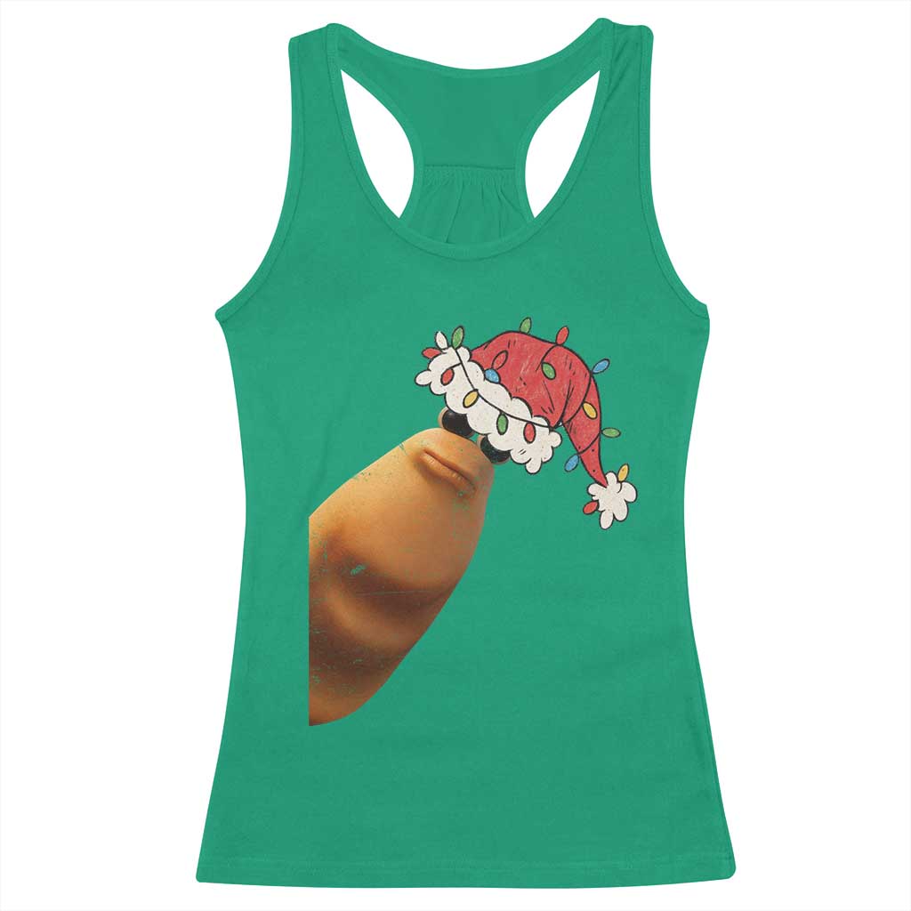 Marcus The Worm Christmas Racerback Tank Top Funny Internet Brainrot Meme TS10 Irish Green Print Your Wear