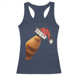 Marcus The Worm Christmas Racerback Tank Top Funny Internet Brainrot Meme TS10 Navy Print Your Wear