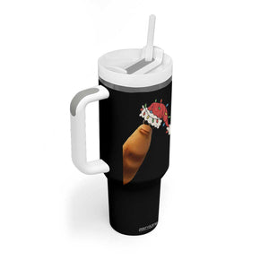 Marcus The Worm Christmas Tumbler With Handle Funny Internet Brainrot Meme TS10 Print Your Wear