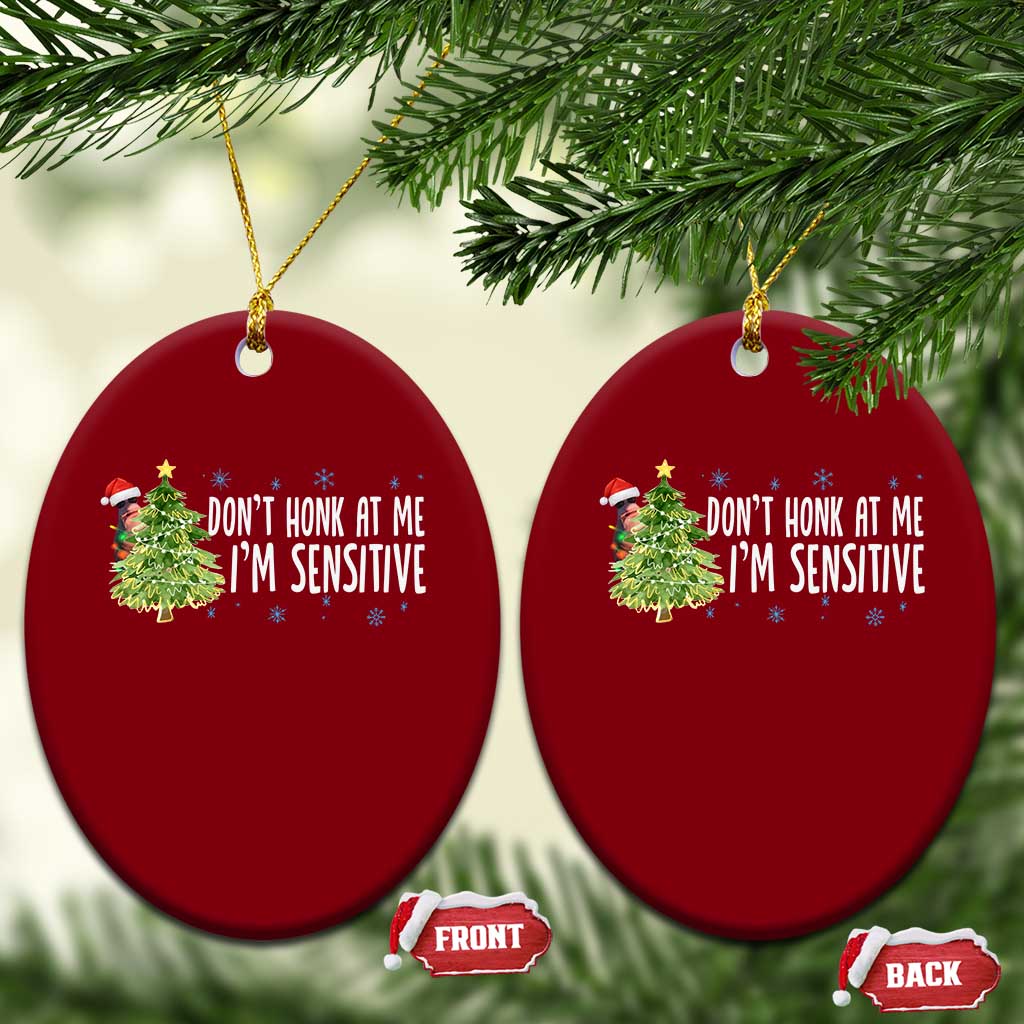 Christmas Marcus The Worm Ceramic Ornament Dont Honk At Me Im Sensitive Funny Brainrot Meme TS10 Print Your Wear