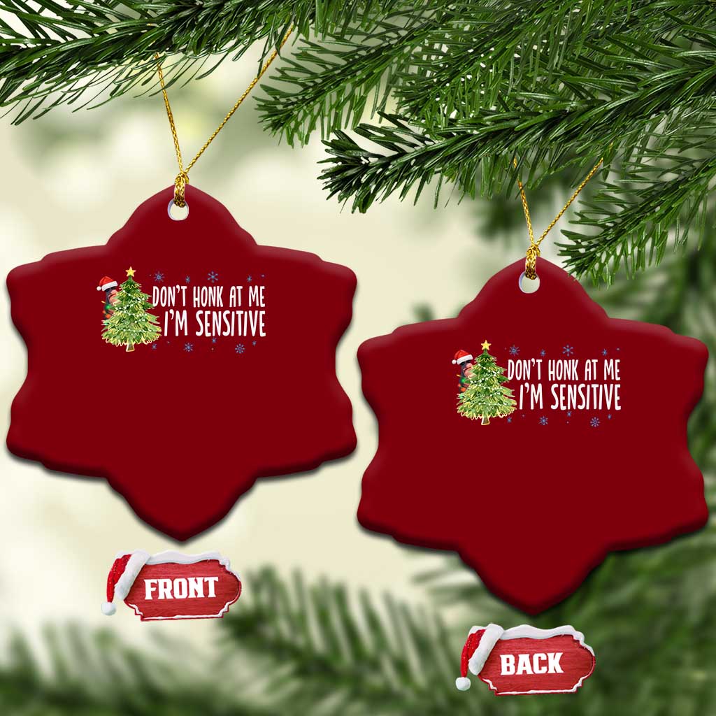 Christmas Marcus The Worm Ceramic Ornament Dont Honk At Me Im Sensitive Funny Brainrot Meme TS10 Print Your Wear