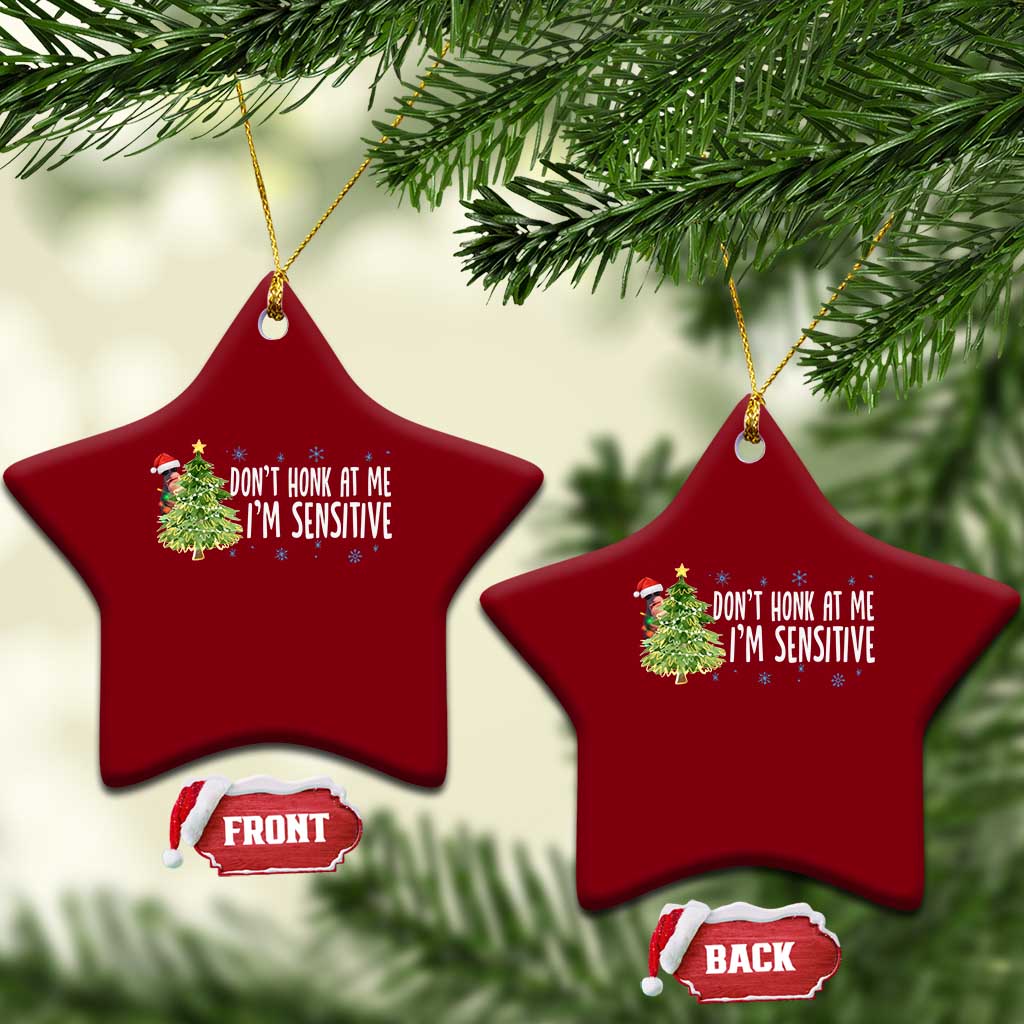 Christmas Marcus The Worm Ceramic Ornament Dont Honk At Me Im Sensitive Funny Brainrot Meme TS10 Print Your Wear