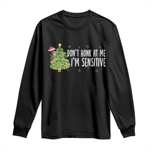 Christmas Marcus The Worm Long Sleeve Shirt Dont Honk At Me Im Sensitive Funny Brainrot Meme TS10 Black Print Your Wear