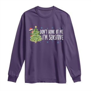 Christmas Marcus The Worm Long Sleeve Shirt Dont Honk At Me Im Sensitive Funny Brainrot Meme TS10 Purple Print Your Wear
