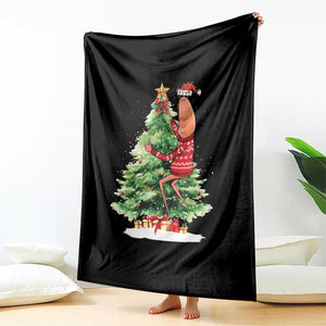 Marcus The Worm Christmas Throw Blanket Funny Brain Rot Meme TS10 Print Your Wear