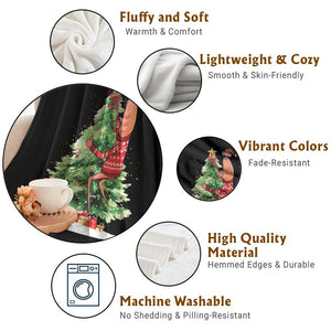 Marcus The Worm Christmas Throw Blanket Funny Brain Rot Meme TS10 Print Your Wear