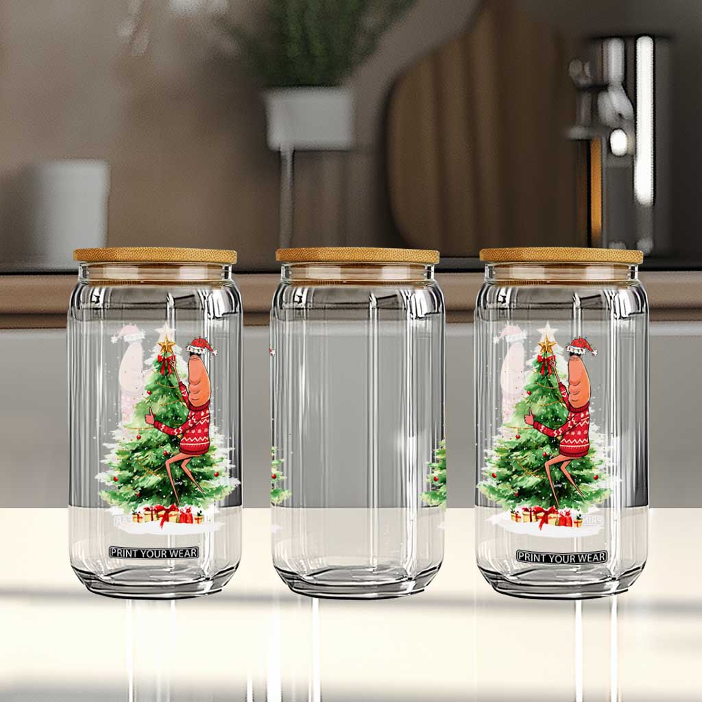 Marcus The Worm Christmas Glass Can Funny Brain Rot Meme TS10 Print Your Wear