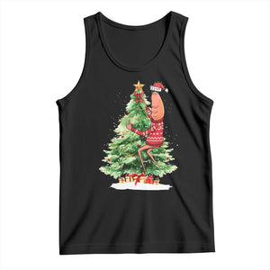 Marcus The Worm Christmas Tank Top Funny Brain Rot Meme TS10 Black Print Your Wear