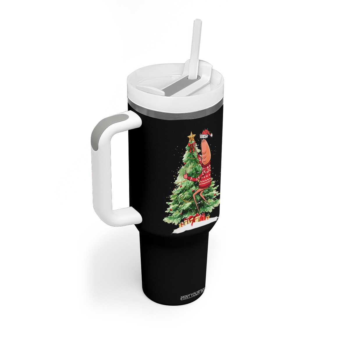 Marcus The Worm Christmas Tumbler With Handle Funny Brain Rot Meme TS10 Print Your Wear
