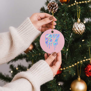 Baseball Drip Number 67 Player Ceramic Ornament Funny Six Seven Meme 67th Birthday Holographic Dripping TS10 1pc Light Pink Print Your Wear