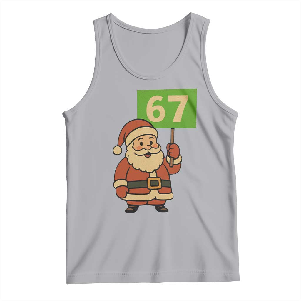 67 Christmas Tank Top Funny Six Seven Meme Brainrot Santa Claus Boys TS10 Athletic Heather Print Your Wear