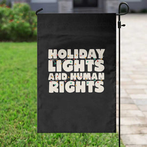 Holiday Lights Human Rights Christmas Garden Flag TS10 Print Your Wear