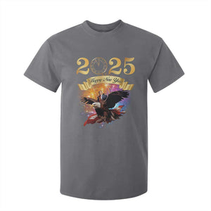 Trump Happy New Year 2025 T Shirt For Kid Support Trump Eagle USA President TS10 Charcoal Print Your Wear