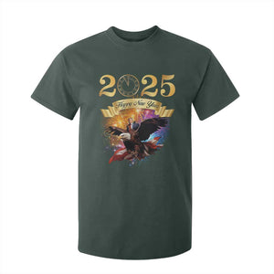 Trump Happy New Year 2025 T Shirt For Kid Support Trump Eagle USA President TS10 Dark Forest Green Print Your Wear