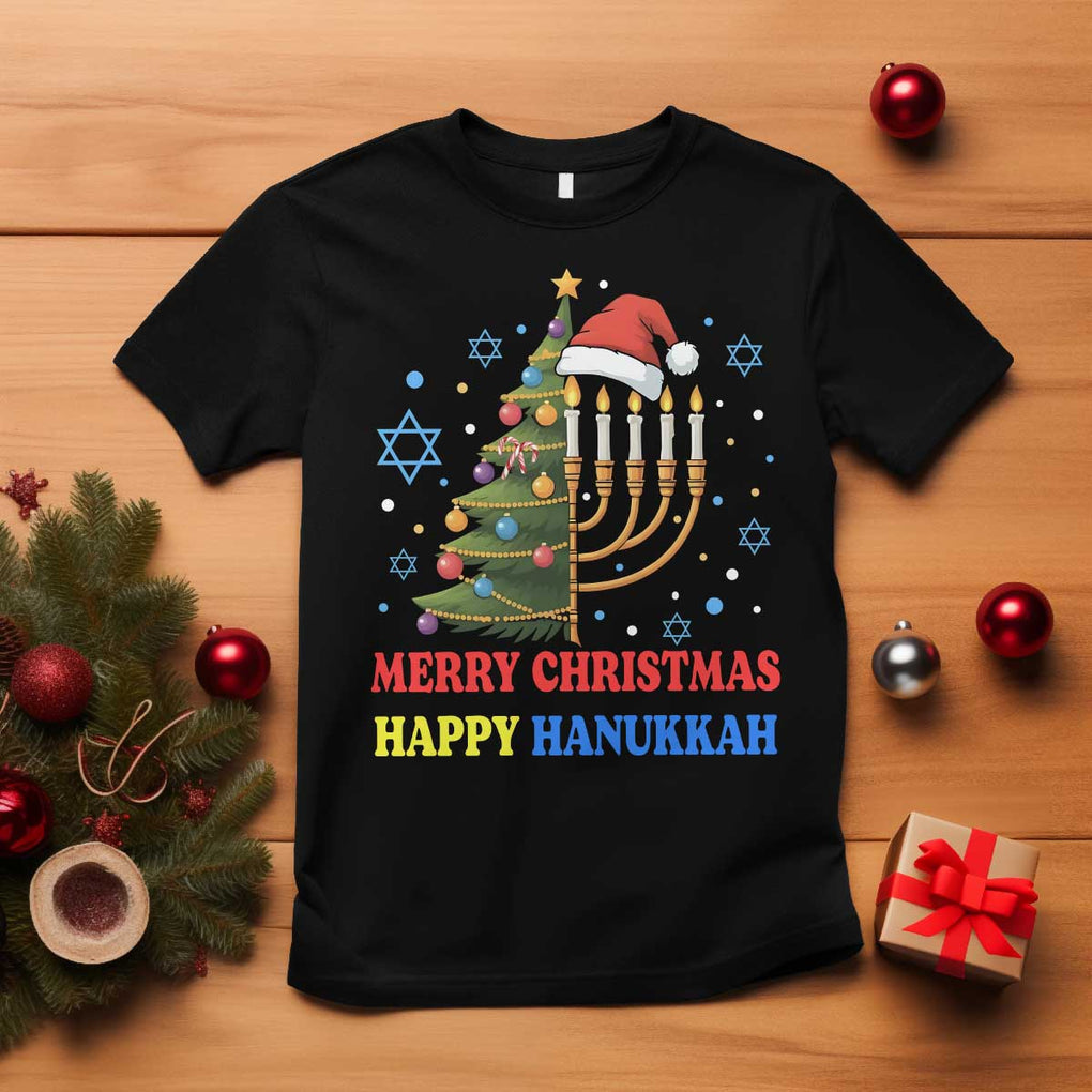 Merry Chrismukkah Happy Christmas Hanukkah T Shirt TS10 Black Print Your Wear