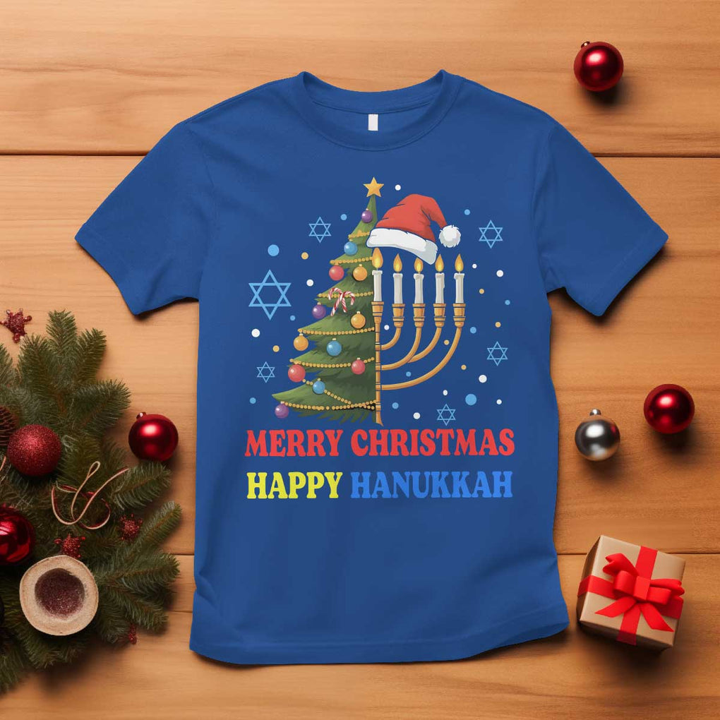 Merry Chrismukkah Happy Christmas Hanukkah T Shirt TS10 Royal Blue Print Your Wear