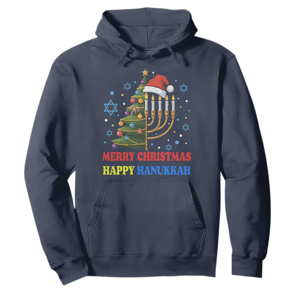 Merry Chrismukkah Happy Christmas Hanukkah Hoodie TS10 Navy Print Your Wear