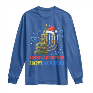 Merry Chrismukkah Happy Christmas Hanukkah Long Sleeve Shirt TS10 Royal Blue Print Your Wear