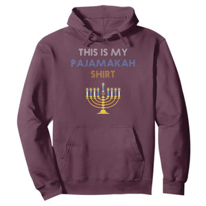Funny Hanukkah Pajama Hoodie This is My Pajamakah Gift TS10 Maroon Print Your Wear