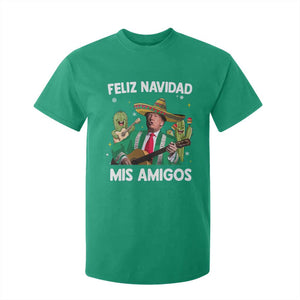 Mexico Christmas Trump T Shirt For Kid Feliz Navidad Mis Amigos Xmas Funny Trump Santa Ugly Christmas TS10 Irish Green Print Your Wear