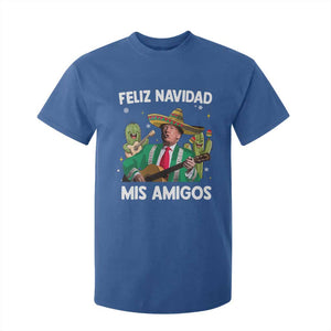 Mexico Christmas Trump T Shirt For Kid Feliz Navidad Mis Amigos Xmas Funny Trump Santa Ugly Christmas TS10 Royal Blue Print Your Wear