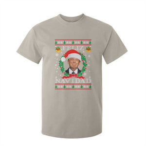 Christmas Trump T Shirt For Kid Feliz Navidad Funny Trump Santa Hat Xmas Ugly TS10 Sand Print Your Wear